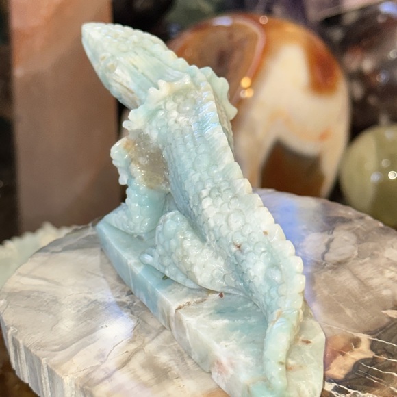 🔥SALE🔥 Caribbean Calcite Crystal Lizard Carving! - Picture 11 of 14